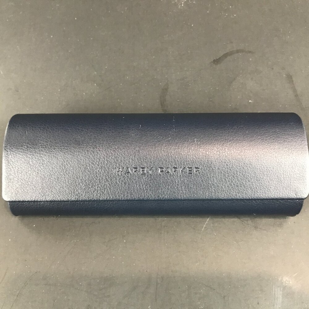 Dark Blue Warby Parker Hardshell eyeglass case